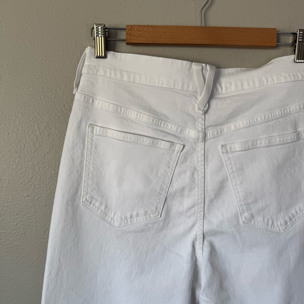 J. Crew Slim Wide Leg Jean in White Ankle length - Picture 10 of 13